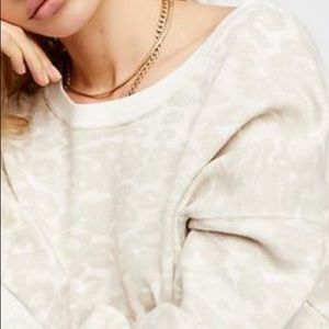 Free People leopard print sweater